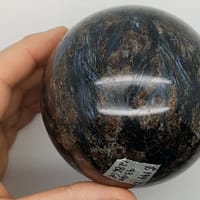 43d651d9-f0cd-512e-b32b-93b8130ec893.jpg ARFVEDSONITE | Massive Gemstone Sphere | 93mm | #A6