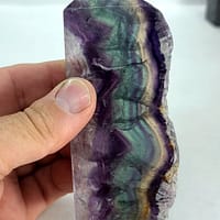 Fluorite Polished Point Rainbow Fluorite Polished Point -Live Edge | 2.G