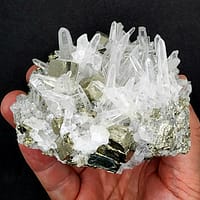 194f96bf-bb83-5c21-9654-a580438170d5-1.jpg Large Quartz Cluster with Pyrite – 1035g | Huanzala Mine, Peru