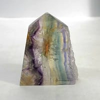 4a39b1b7-7b0d-5a98-857e-bf961693b7d9.jpg Rainbow Fluorite Polished Point Slab – With Natural “Live Edge” Druzy 🌈✨ | #1888