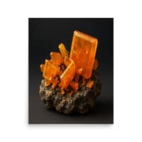 enhanced-matte-paper-poster-in-16x20-front-6a2009075d284.jpg Desert Fire: Wulfenite Crystal Formation