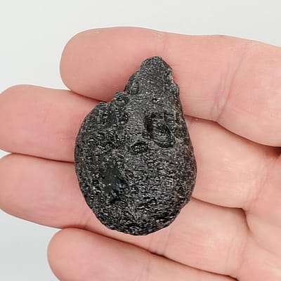 6d5be3c4-d402-5226-97cf-946f89a894e6.jpg Black Tektite Space Glass Specimen | #542