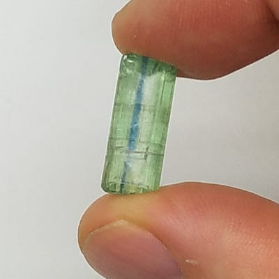 7214821c-1ff4-5223-9b27-bd2e96a60994.jpg Green Kyanite Faceted Gemstone GKF1