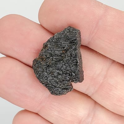 877022eb-bb68-55ac-bbf5-f39bf49aa9da.jpg Black Tektite Space Glass Specimen | #554