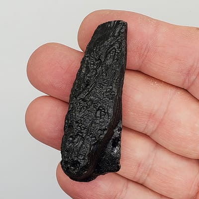 8d4bcae7-84f5-507e-906e-2f04fb0d0918.jpg Black Tektite Space Glass Specimen | #567
