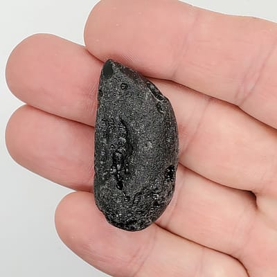 af478a78-36f1-561d-a7cd-c676f9bb8ccc.jpg Black Tektite Space Glass Specimen | #546