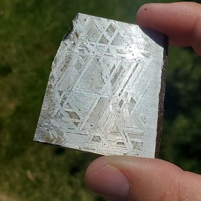 Meteorite Slice Superb Etched Meteorite Slice Sweden