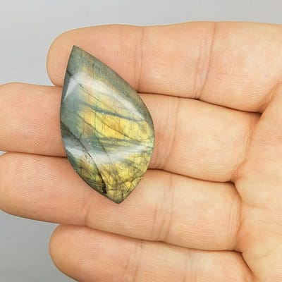 c87ebfca-5e84-58f7-9c12-0275a001381b.jpg Parrot Wing LABRADORITE Cabochon | LARGE FREEFORM #lab4
