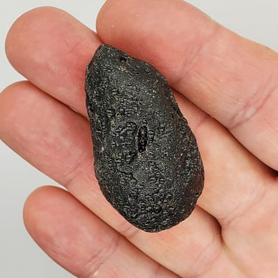e93677ed-5389-548a-8887-c2e1447a9b3a.jpg Black Tektite Space Glass Specimen | #538