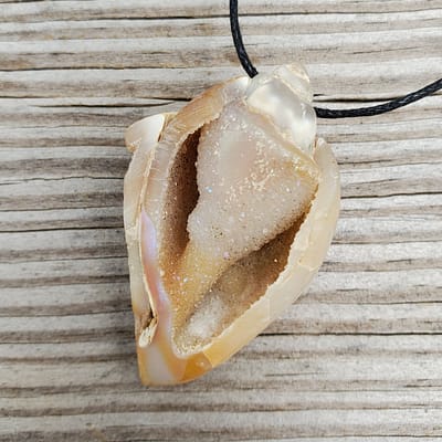 639010b3-f6fa-5358-8bd9-e9be5f7a0237-1.jpg Spiralite Aura Fossil Pendant Large | #1488