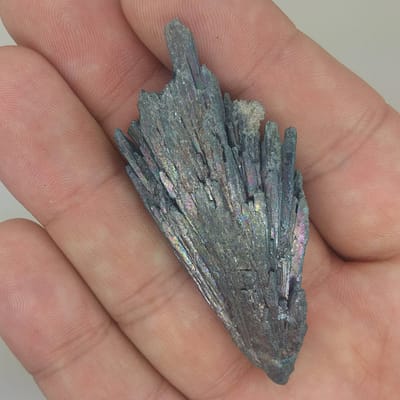 9c5f4e29-90cb-5600-9996-00241a714272.jpg Black Kyanite Aura Specimen | Metaphysical | Opalized | Wire Wrapping | 1K