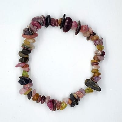 Tourmaline Multicolor Stretch Bracelet Tourmaline Multicolor Chip Stretch Bracelet