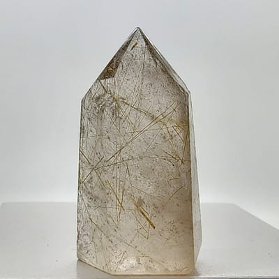 14144f35-a3bb-5b04-b9c9-67f05cb8d1ae.jpg Rutilated Quartz Polished Point | #2810