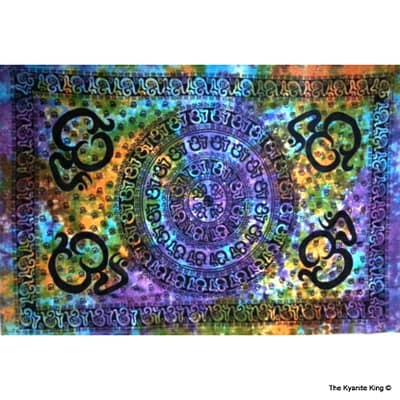 00b833a0-a30d-54fb-8802-26cd97deb13e.jpg Tie Dye OM Mantra Tapestry Medium