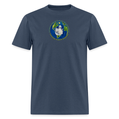 1-10.png A Collector of Earth's Masterpieces Crystal Earth Logo | Men's T-Shirt | GILDAN 5000