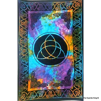 da3742c3-9ad9-573f-ac8f-40c3dc075688.jpg Tie Dye Celtic Trinity Knot Tapestry Medium