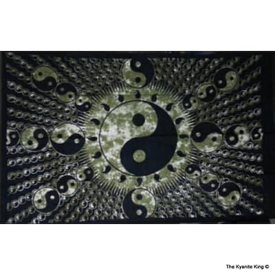 e741fe7e-f819-5ecc-8d6a-fc863d49290f.jpg Tie Dye Green Fractal Yin Yang Tapestry