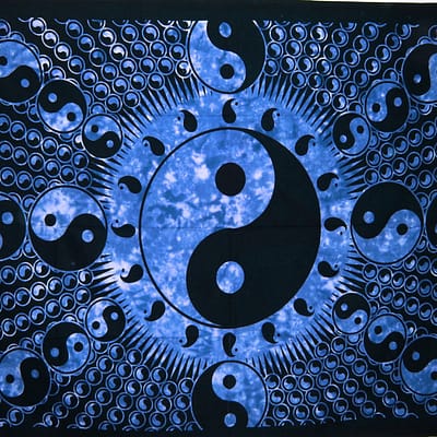 f7c9c790-0a0e-5cc7-8d0a-d12d87b3f50e.jpg Tie Dye Fractal Yin Yang Tapestry -Blue