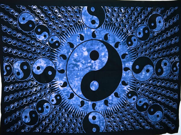 f7c9c790-0a0e-5cc7-8d0a-d12d87b3f50e.jpg Tie Dye Fractal Yin Yang Tapestry -Blue