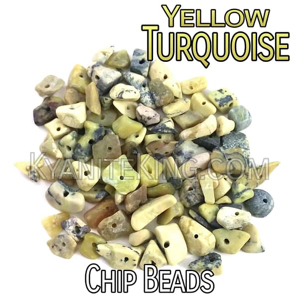 382ebd59-a01e-55b2-9544-d88a9e4bf31e.jpg Yellow Turquoise Chip Beads | Package of 100