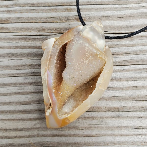 639010b3-f6fa-5358-8bd9-e9be5f7a0237-1.jpg Spiralite Aura Fossil Pendant Large | #1488