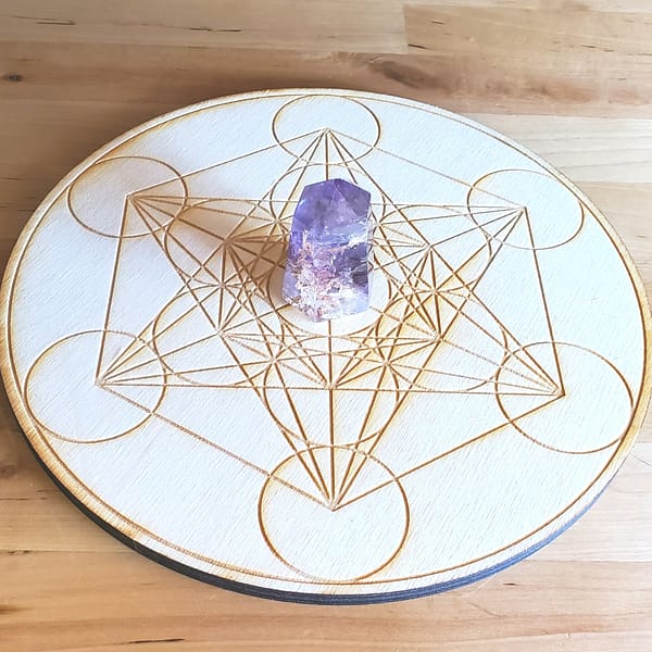 Meditation Crystal Grid Merkaba Meditation Crystal Grid 8 inch