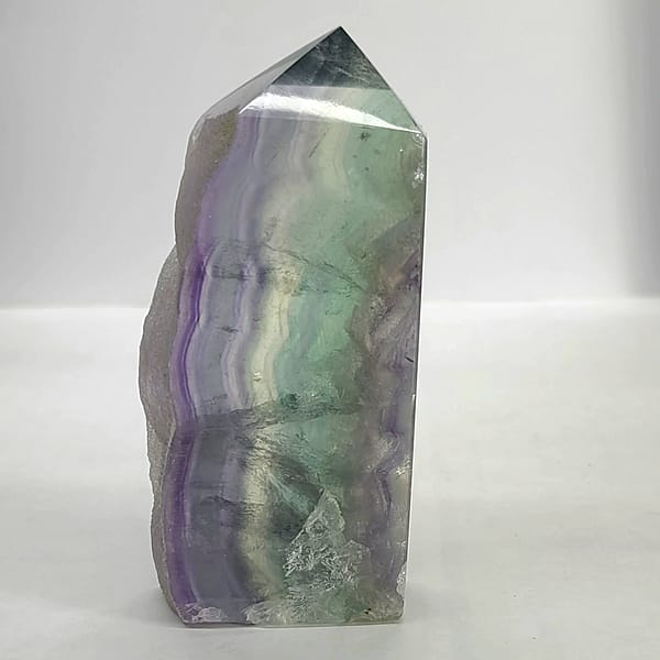 14957187-a704-5dbf-8a32-10ab4be928cf.jpg Rainbow Fluorite Polished Point Slab – With Natural “Live Edge” Druzy 🌈✨ | #1905