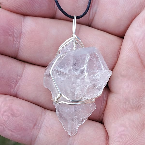 7828f160-52ad-5851-8403-b05c779795d4.jpg Natural Clear Quartz Crystal Wire Wrapped Pendant