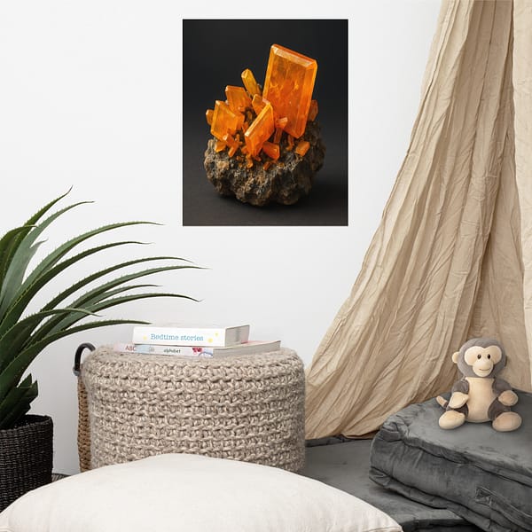 enhanced-matte-paper-poster-in-16x20-front-6a2009075b561.jpg Desert Fire: Wulfenite Crystal Formation