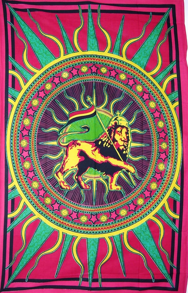 7ec54baa-c602-54d6-aac0-31ae575f42b9.jpg Rasta Lion Sun Tapestry Medium Size 58x82