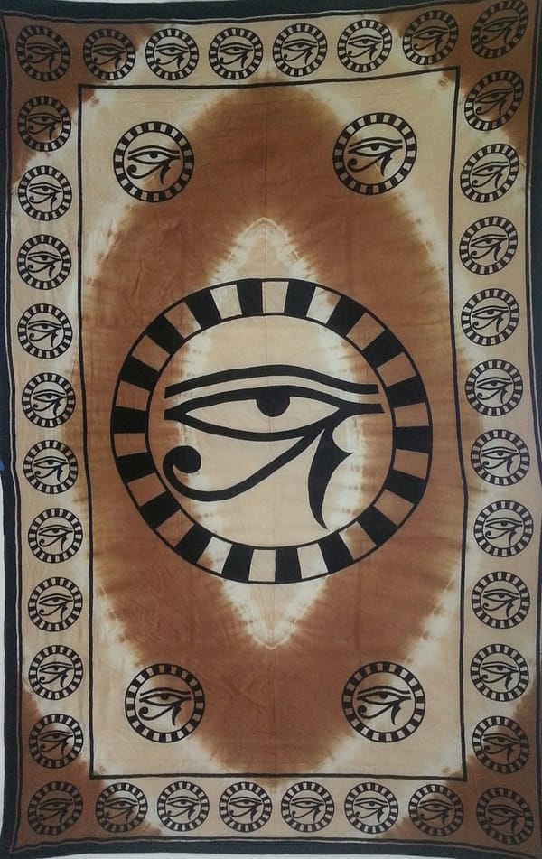 9f907799-8f06-518a-995d-aa870bca1bba.jpg Eye of Horus Protection Tapestry -Tan